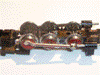 Docktank - replacing wheels.  Not like this though!  It is easy to get the gears on the wrong side of the engine.  The gears go on the left hand side.